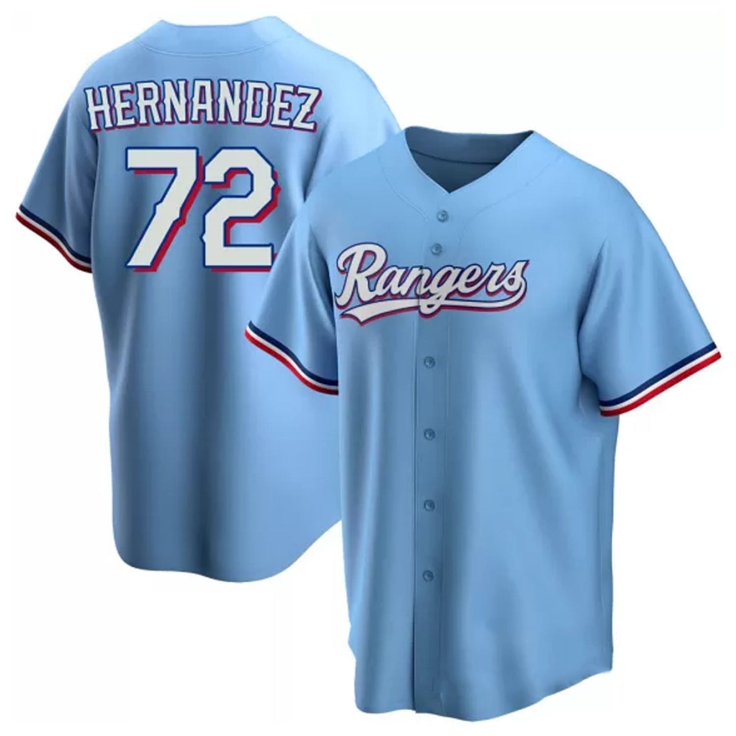 Jonathan Hernandez Texas Rangers 72 Jersey