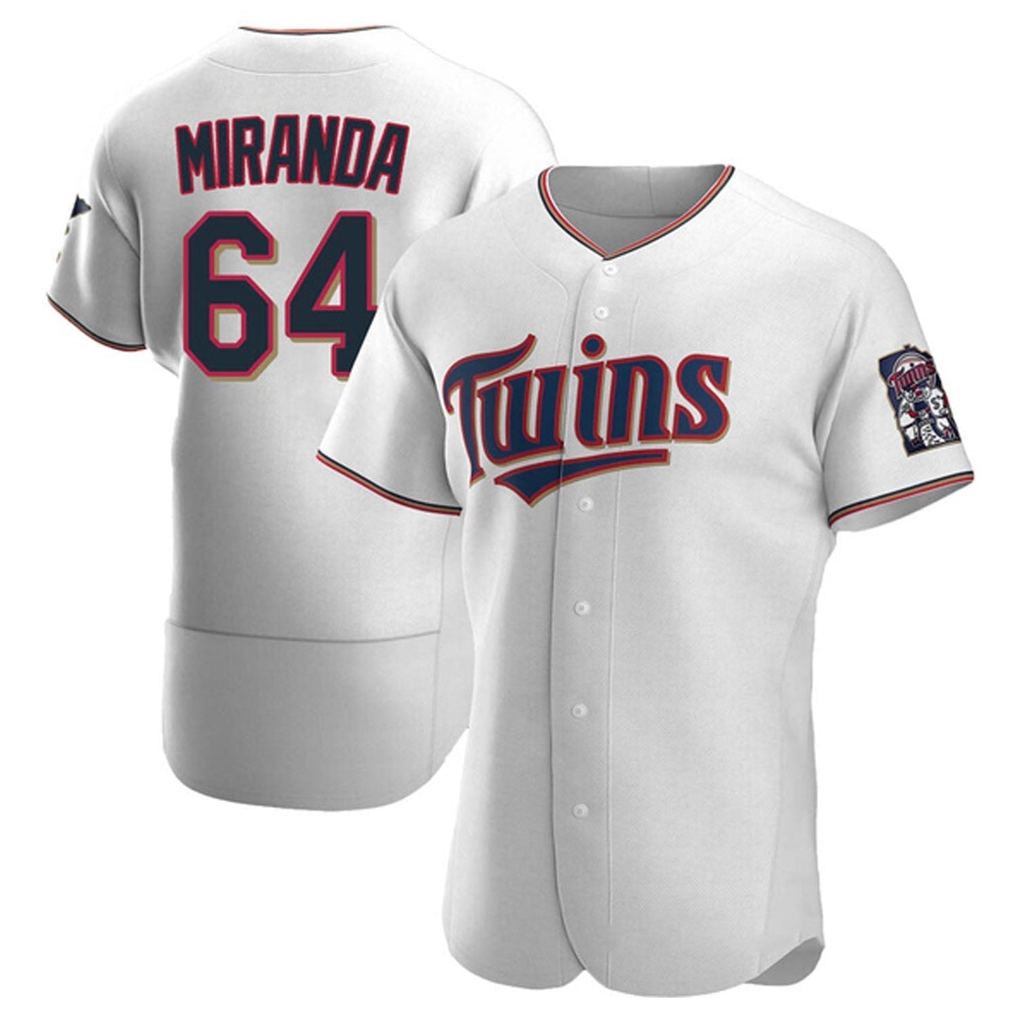 Jose Miranda White Minnesota Twins 64 Jersey