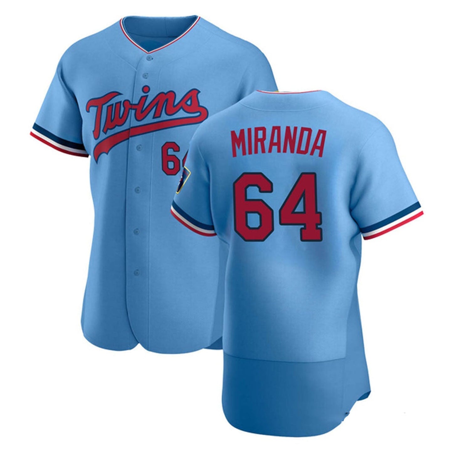 Jose Miranda White Minnesota Twins 64 Jersey