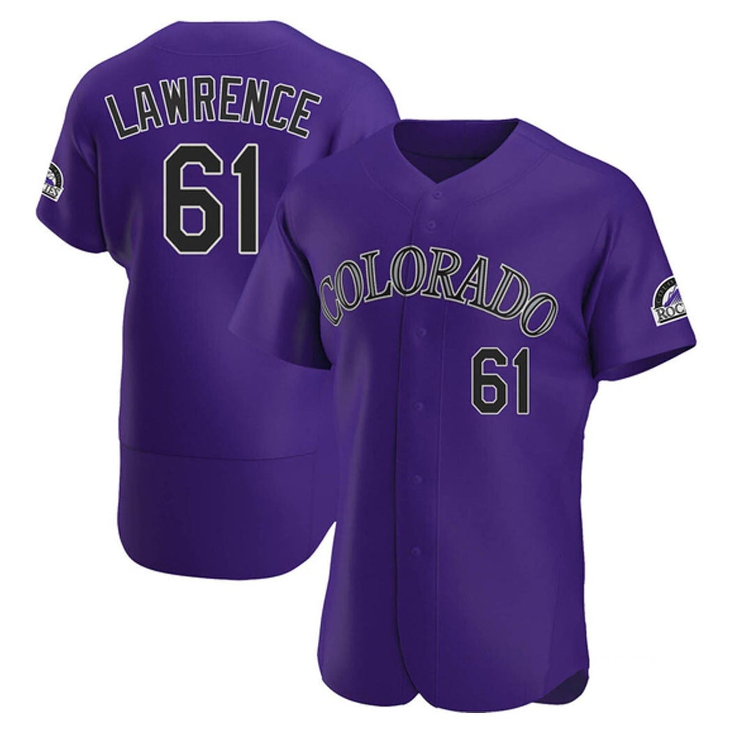 Justin Lawrence Colorado Rockies 61 Jersey