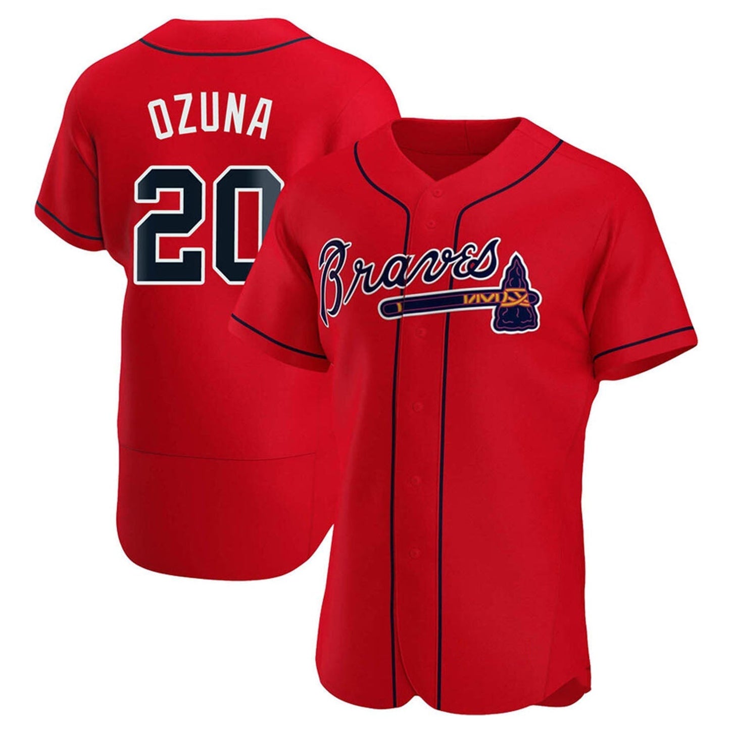 Marcell Ozuna Atlanta Braves 20 Jersey