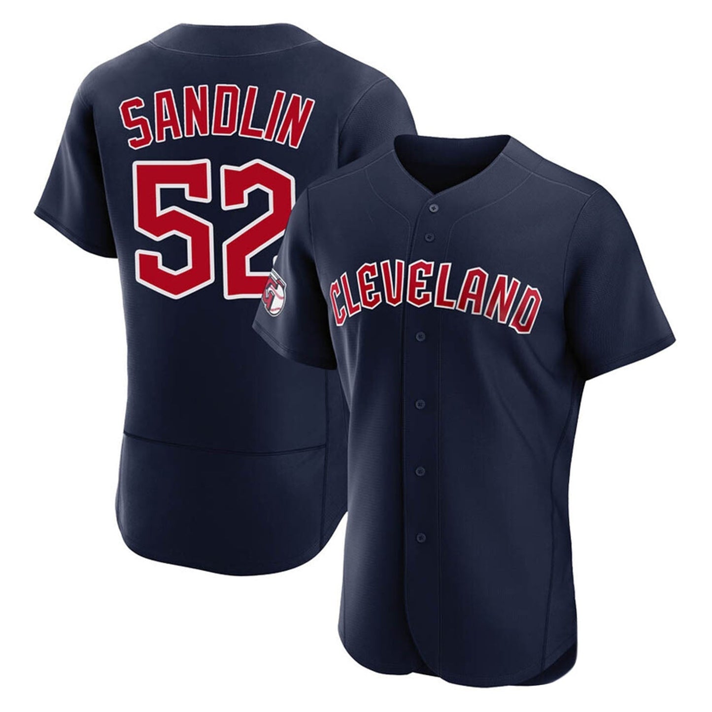 Nick Sandlin Cleveland Indians 52 Jersey