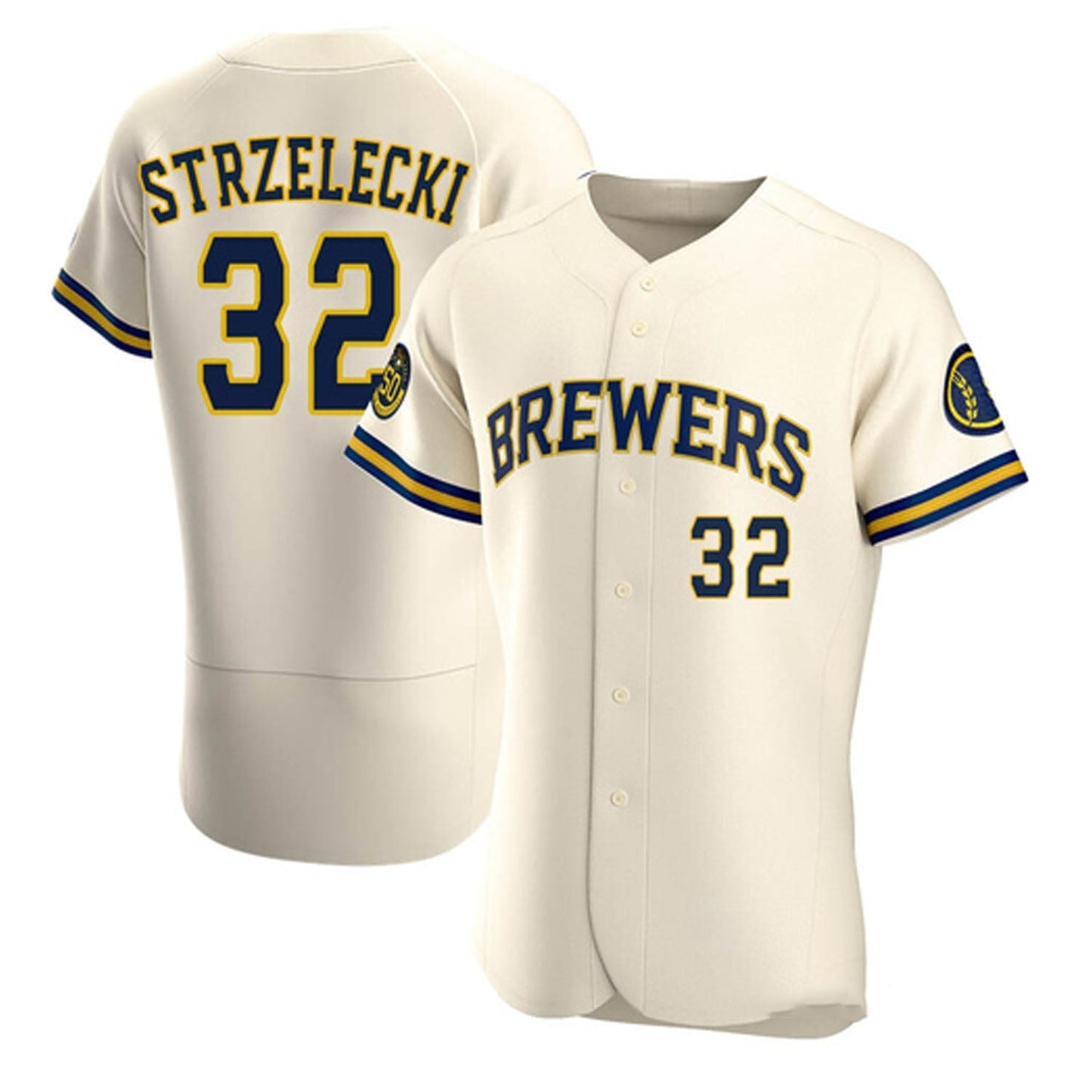 Peter Strzelecki Milwaukee Brewers 32 Jersey