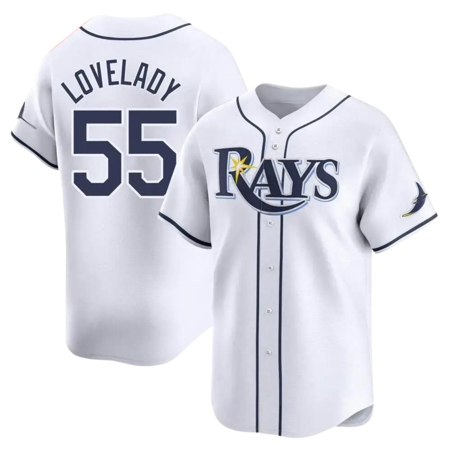 Richard Lovelady Tampa Bay Rays 55 Jersey