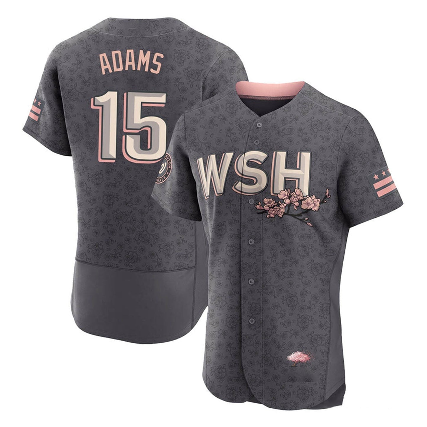 Riley Adams Washington Nationals 15 Jersey