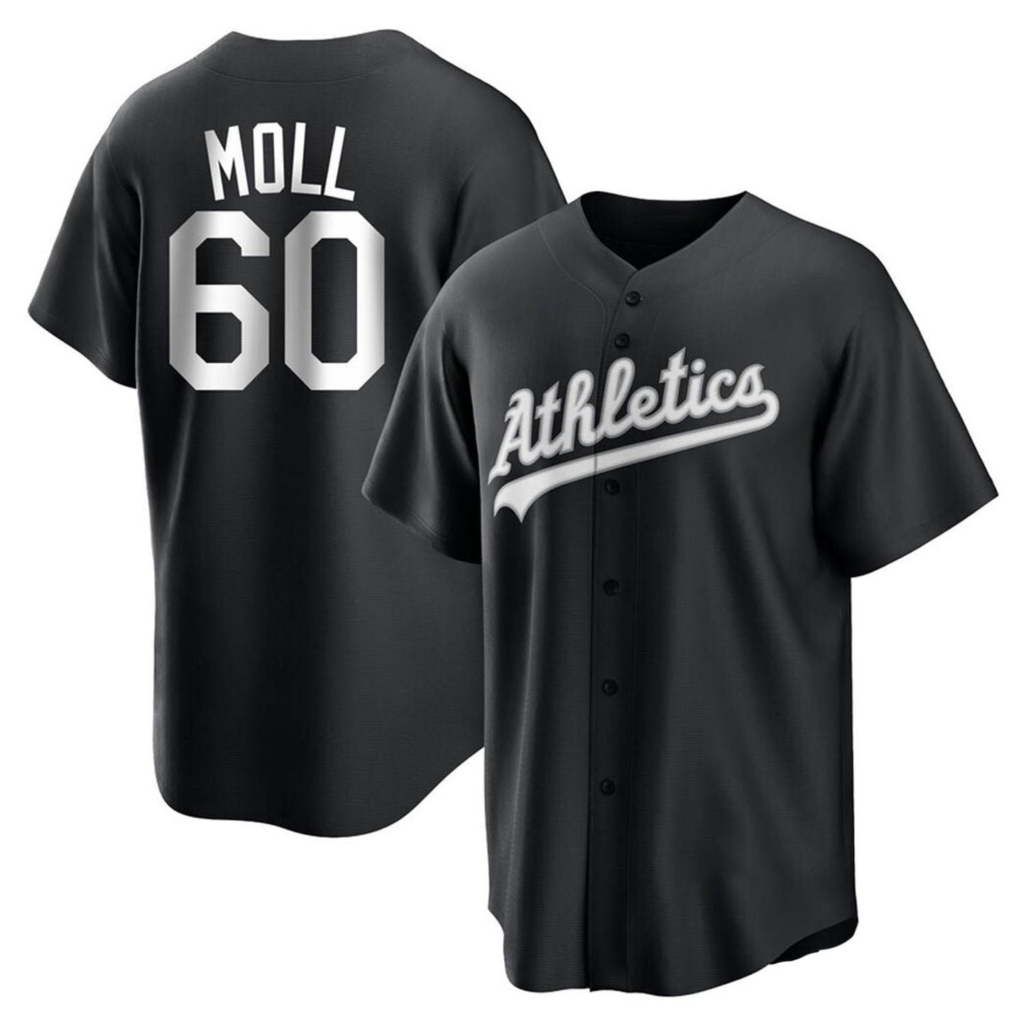 Sam Moll Oakland Athletics 60 Jersey