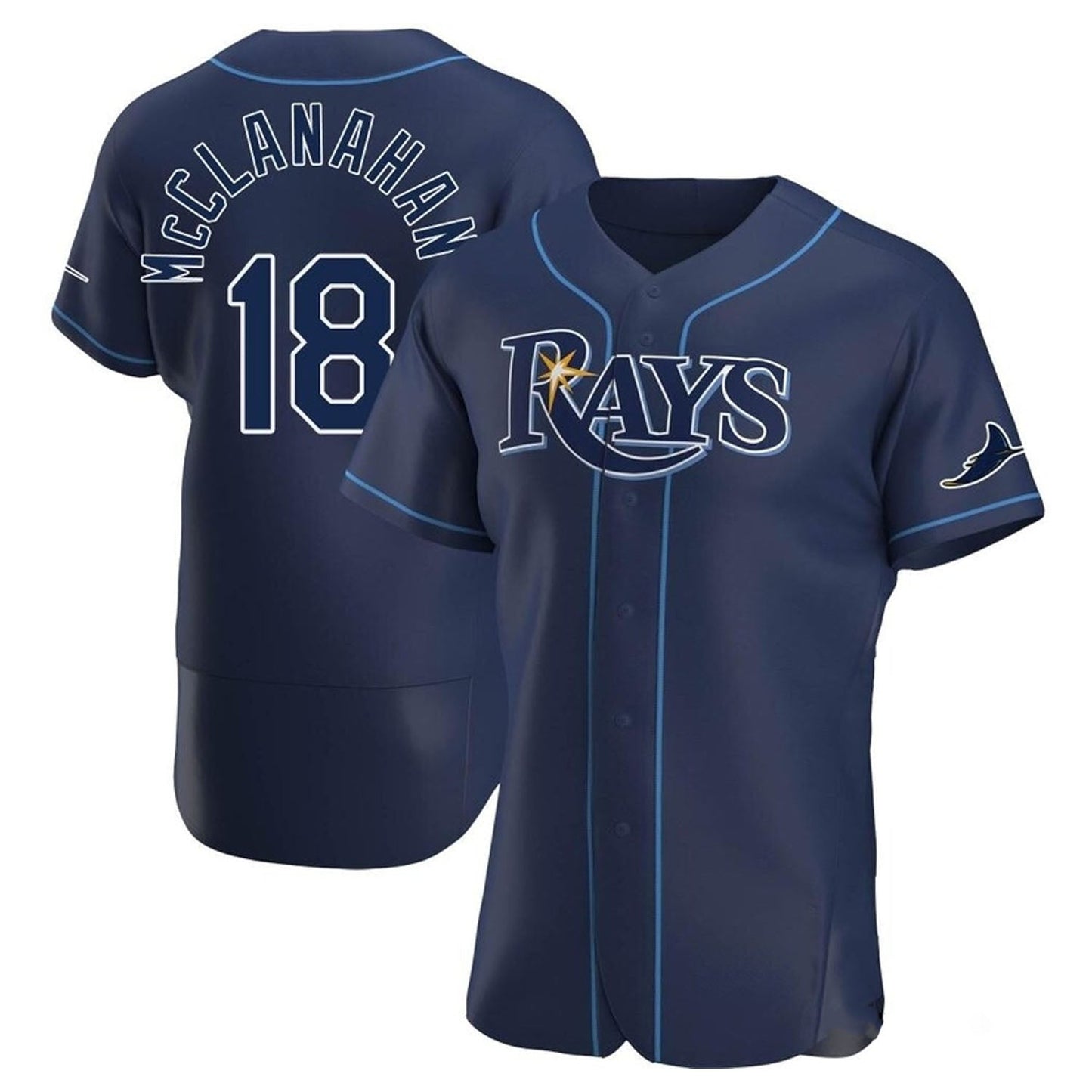 Shane McClanahan Tampa Bay Rays 18 Jersey