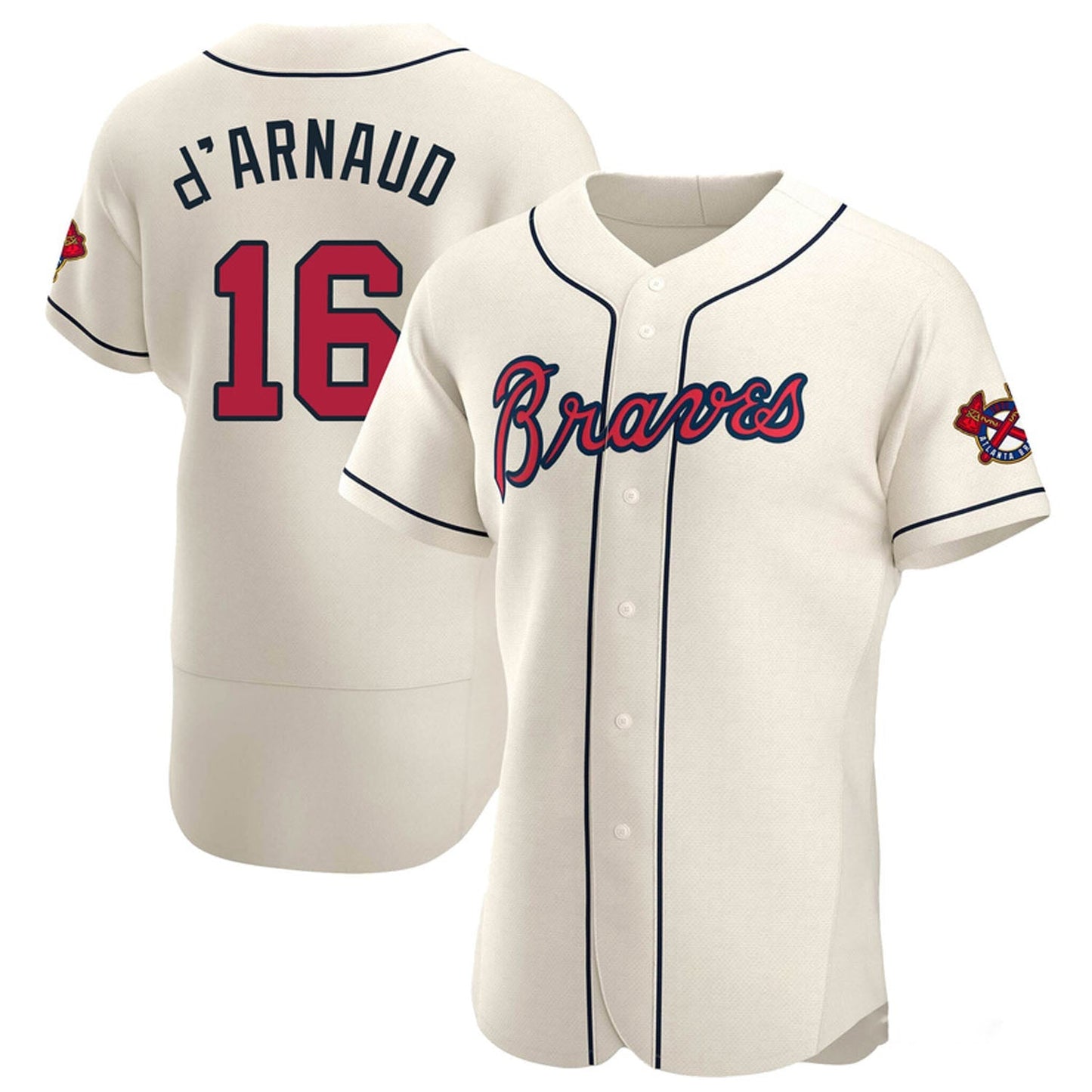 Travis D'Arnaud Atlanta Braves 16 Jersey
