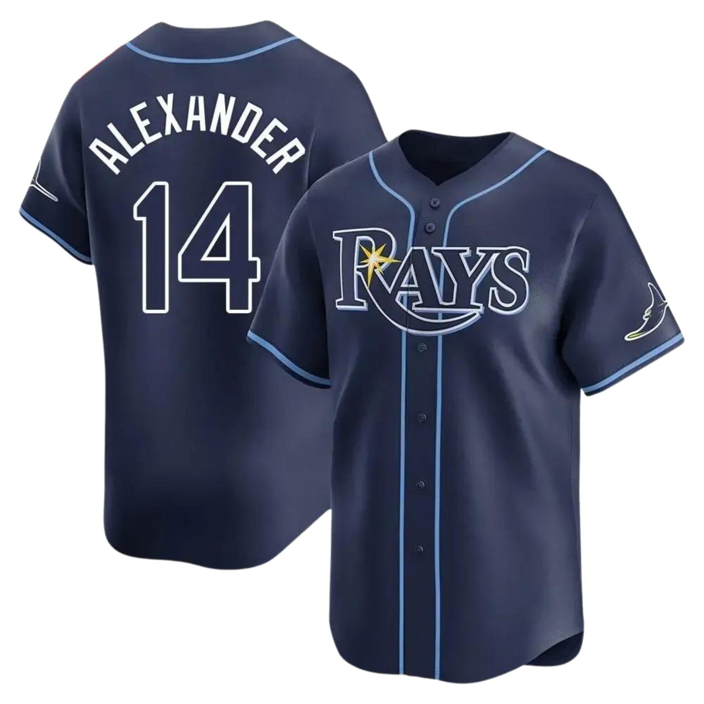 Tyler Alexander Tampa Bay Rays 14 Jersey