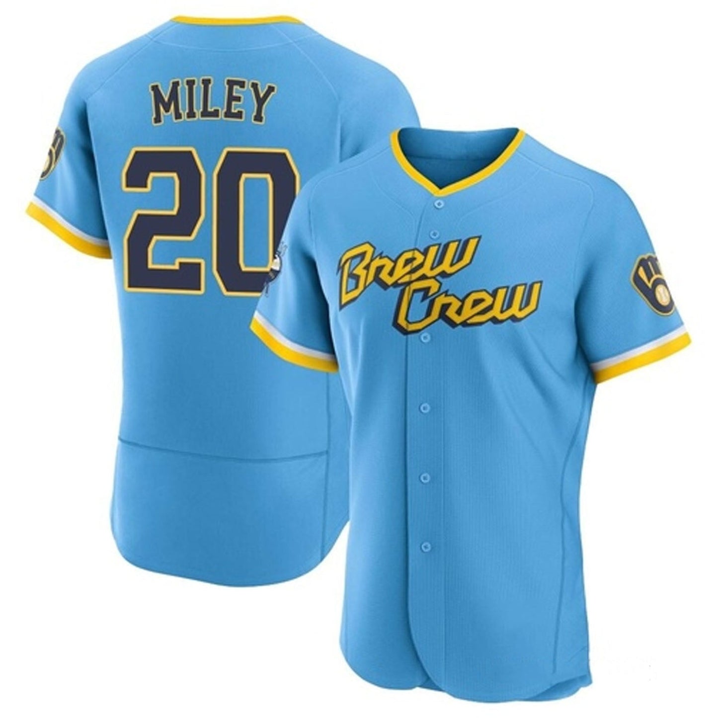 Wade Miley Milwaukee Brewers 20 Jersey