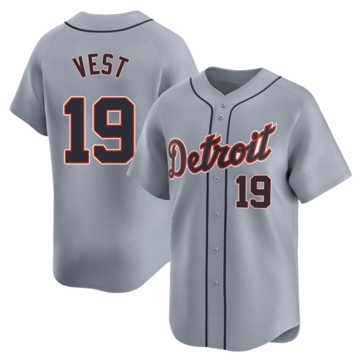 Will Vest  Detroit Tigers 19 Jersey