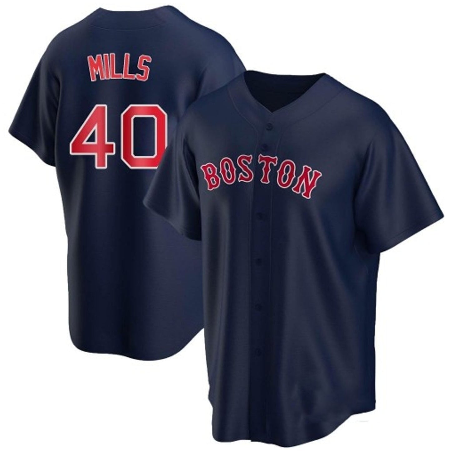 Wyatt Mills Boston Red Sox 40 Jersey