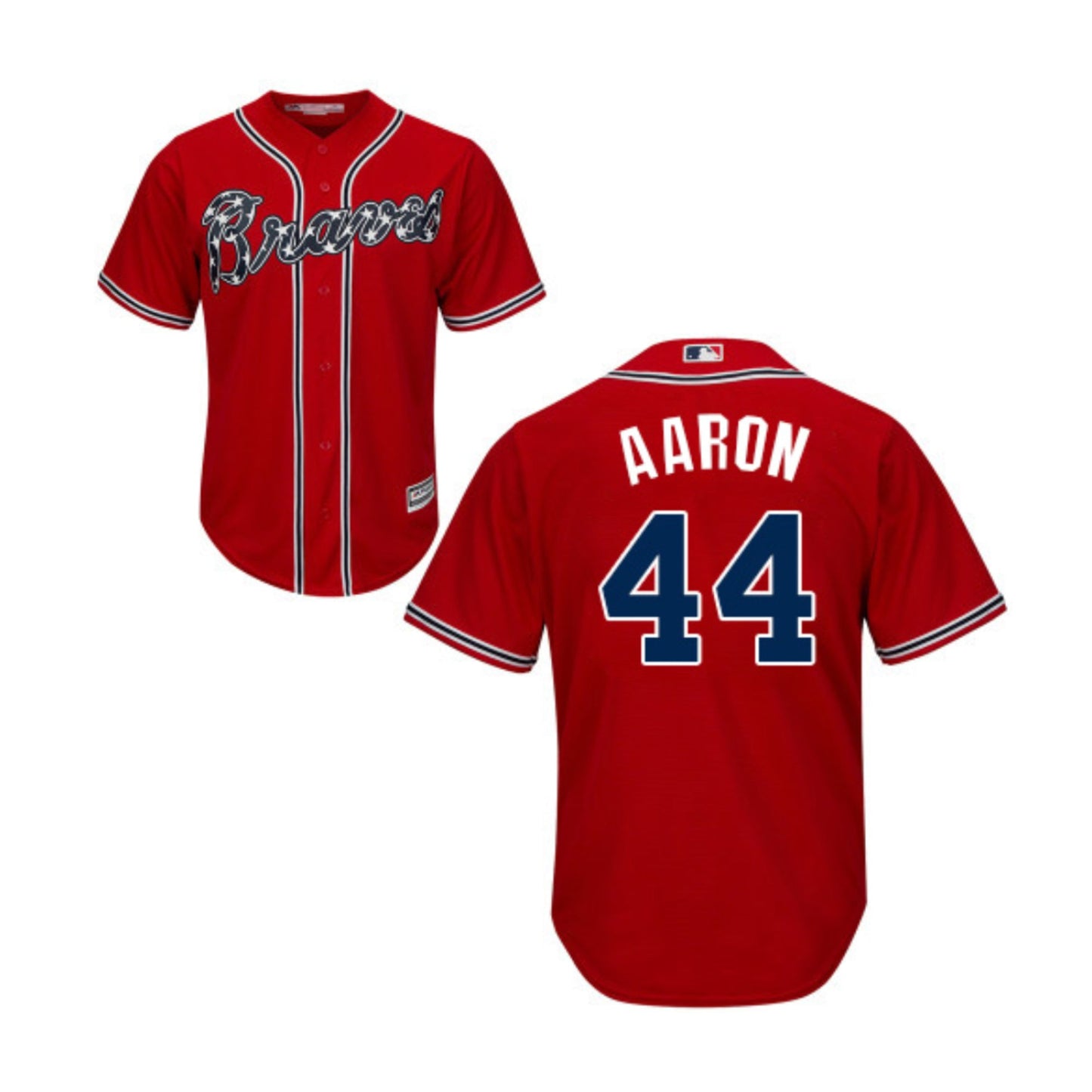 Hank Aaron Atlanta Braves 44 Retro Jersey