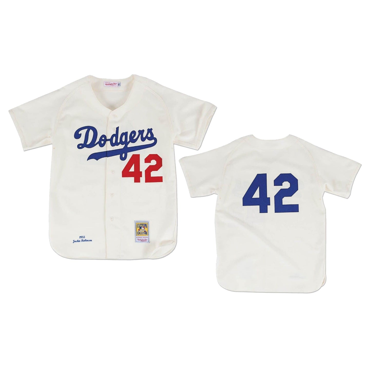 Jackie Robinson Brooklyn Dodgers 42 - 1955 Home Jersey