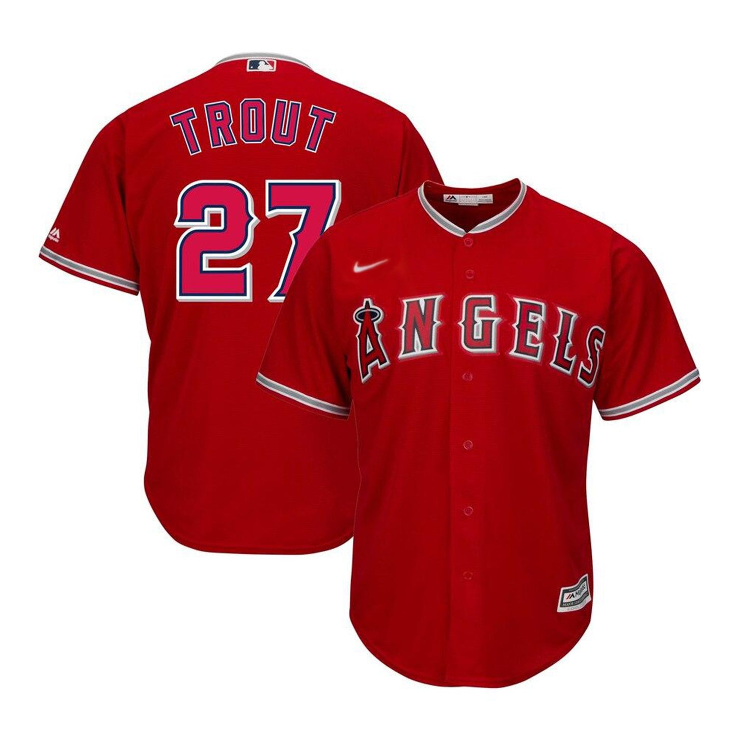 Mike Trout Los Angeles Angels 27 Jersey