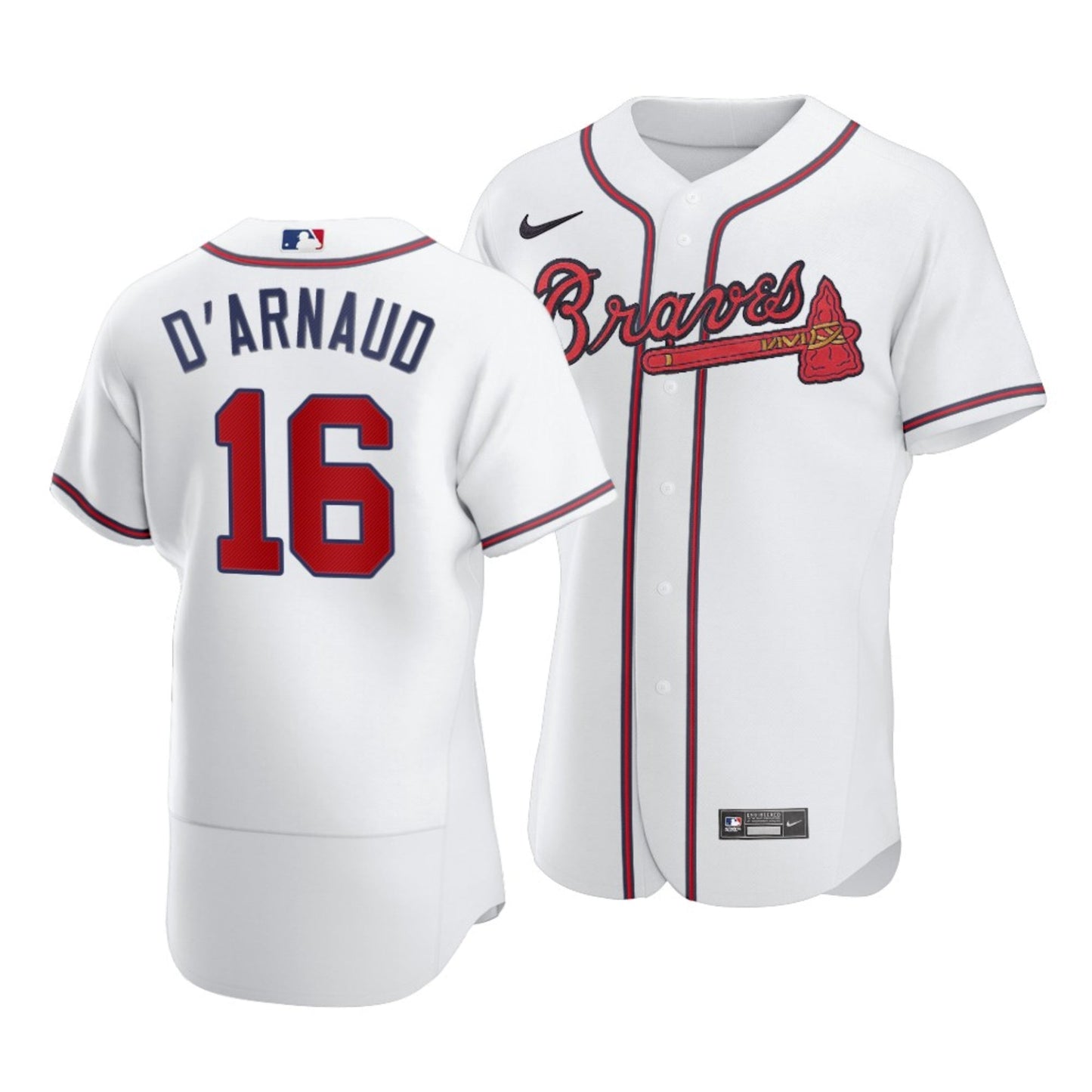 Travis D'Arnaud Atlanta Braves 16 Jersey