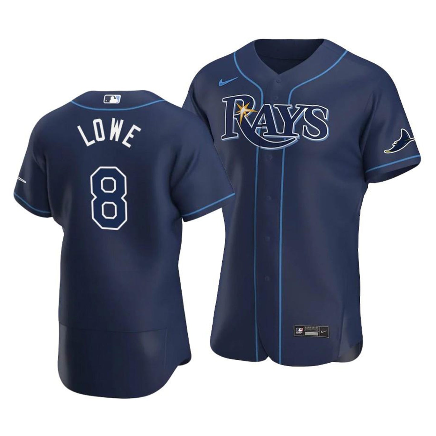 Brandon Lowe Tampa Bay Rays 8 Jersey