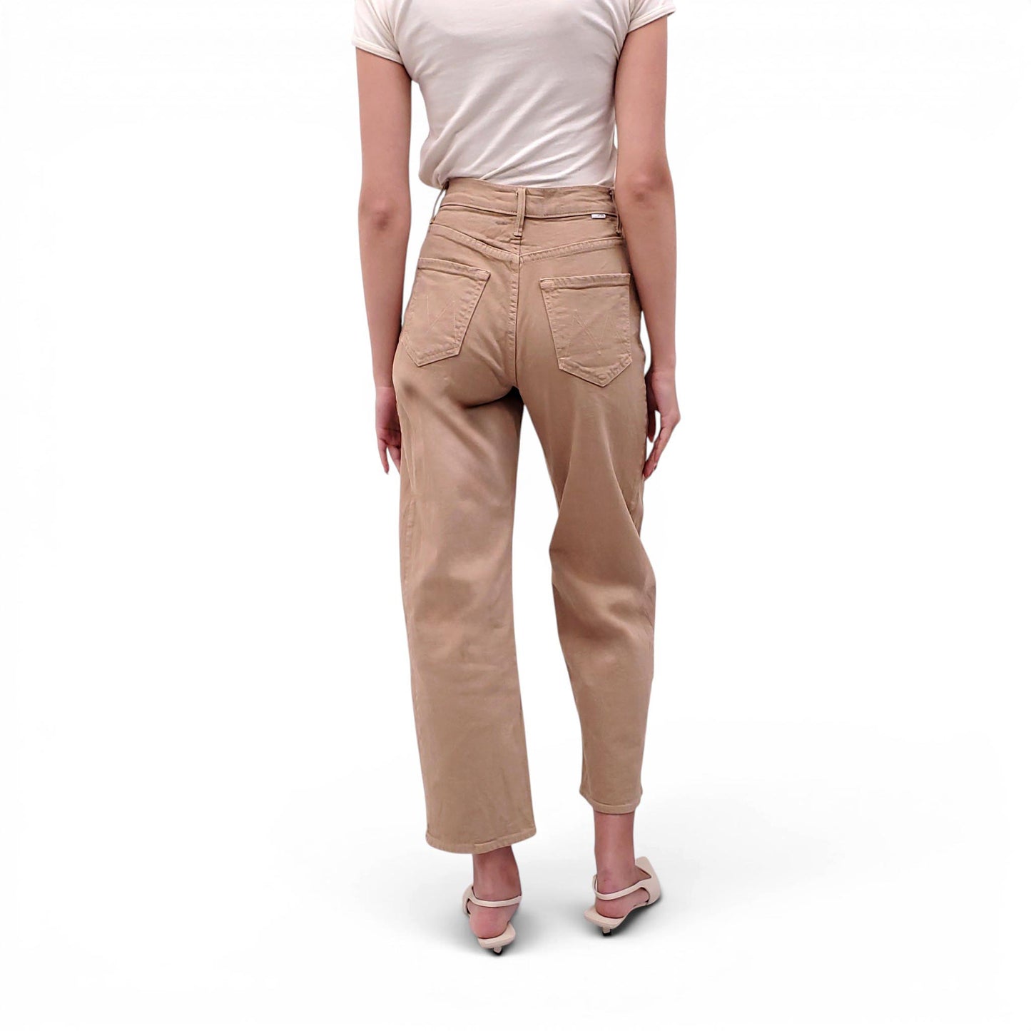MOTHER KHAKI 'HALF PIPE FLOOD' CARGO JEANS - SIZE 25