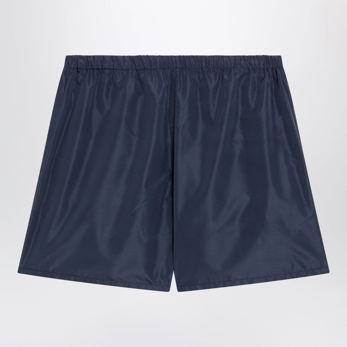 Miu Miu Tec Fabric Windproof Bermuda Shorts In Blue Women