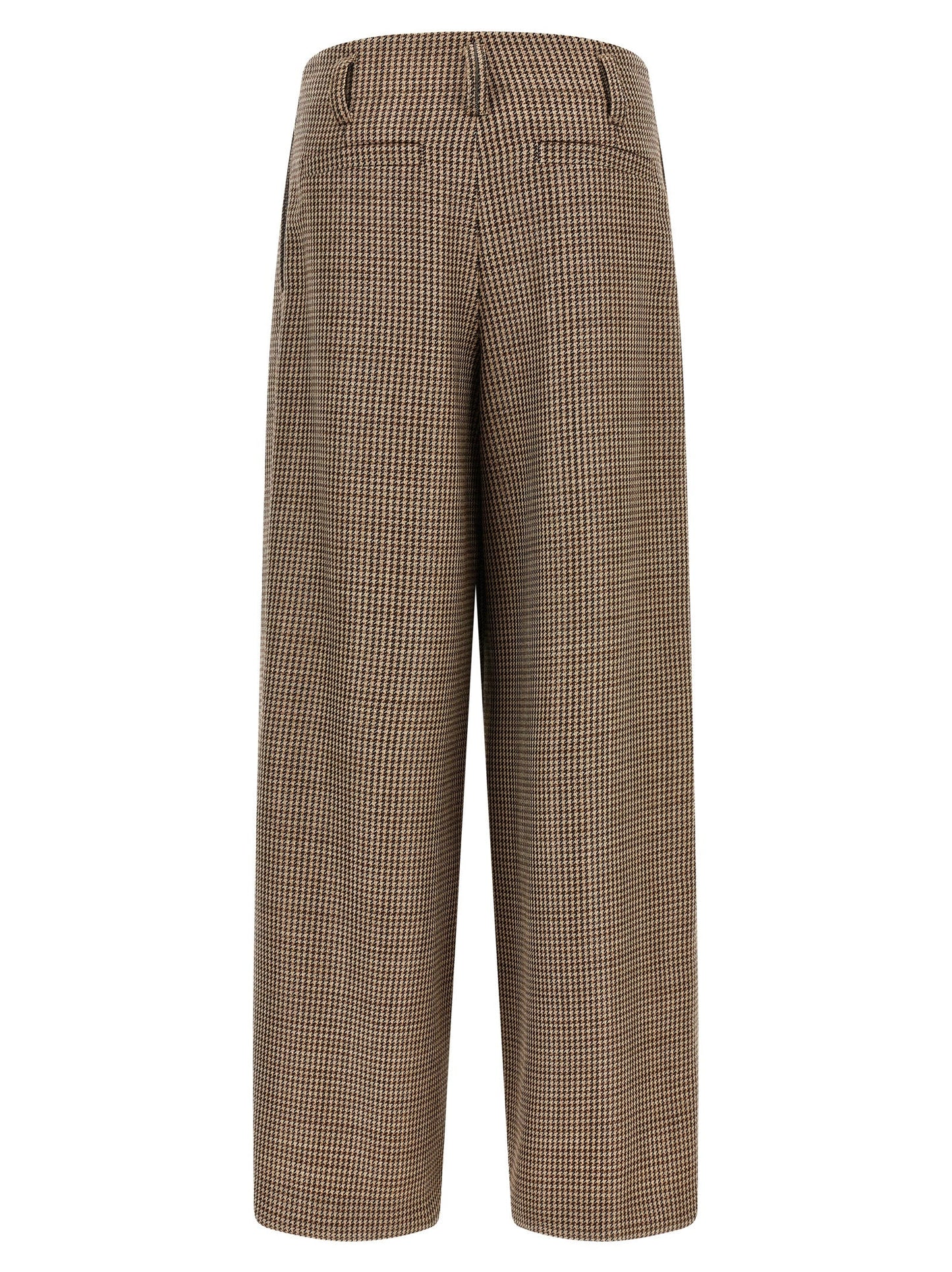 Brunello Cucinelli Women Prince Of Wales Lamé Pants