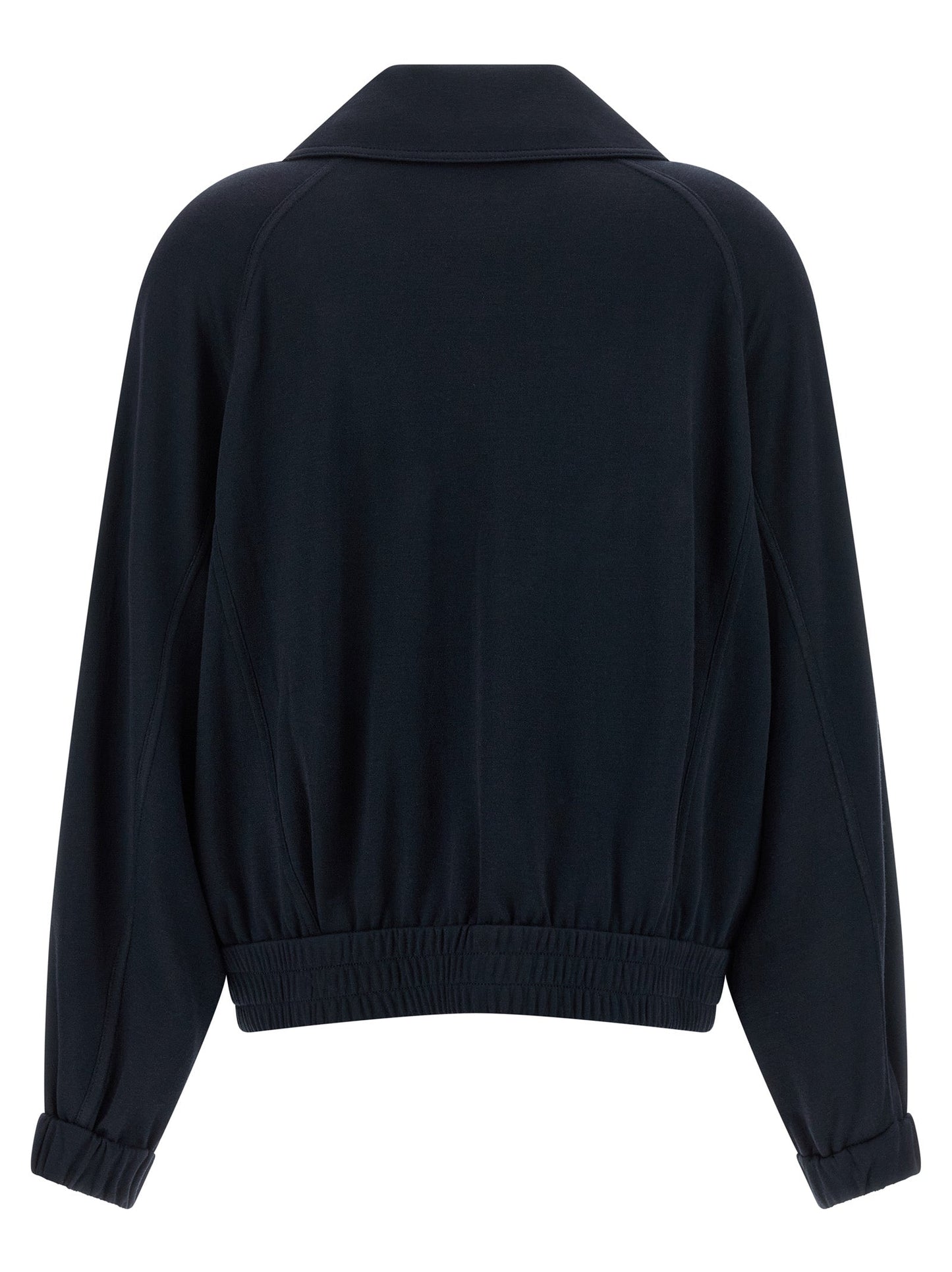 Brunello Cucinelli Women 'Shiny Zipper Pull' Sweatshirt