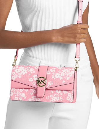 Michael Michael Kors Greenwich Medium Printed Signature Logo Convertible Shoulder Bag