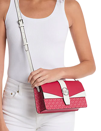Michael Michael Kors Greenwich Medium Signature Logo Convertible Shoulder Bag