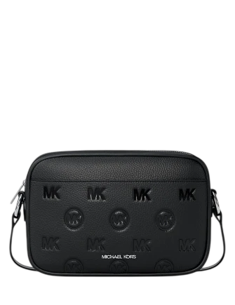 Michael Michael Kors Jet Set Travel Large Logo Debossed Camera Crossbody Bag
