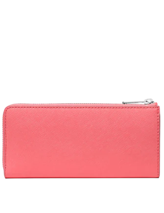 Michael Michael Kors Jet Set Travel Large Saffiano Leather Quarter Zip Wallet