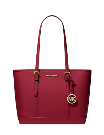 Michael Michael Kors Jet Set Travel Small Saffiano Leather Top-Zip Tote Bag