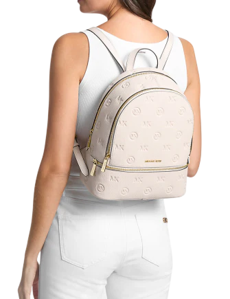 Michael Michael Kors Rhea Medium Logo Debossed Backpack