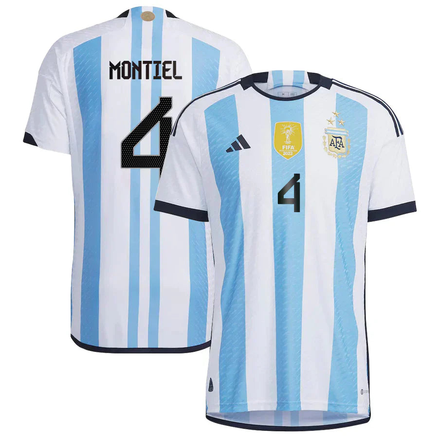Gonzalo Montiel Argentina 4 FIFA World Cup Jersey