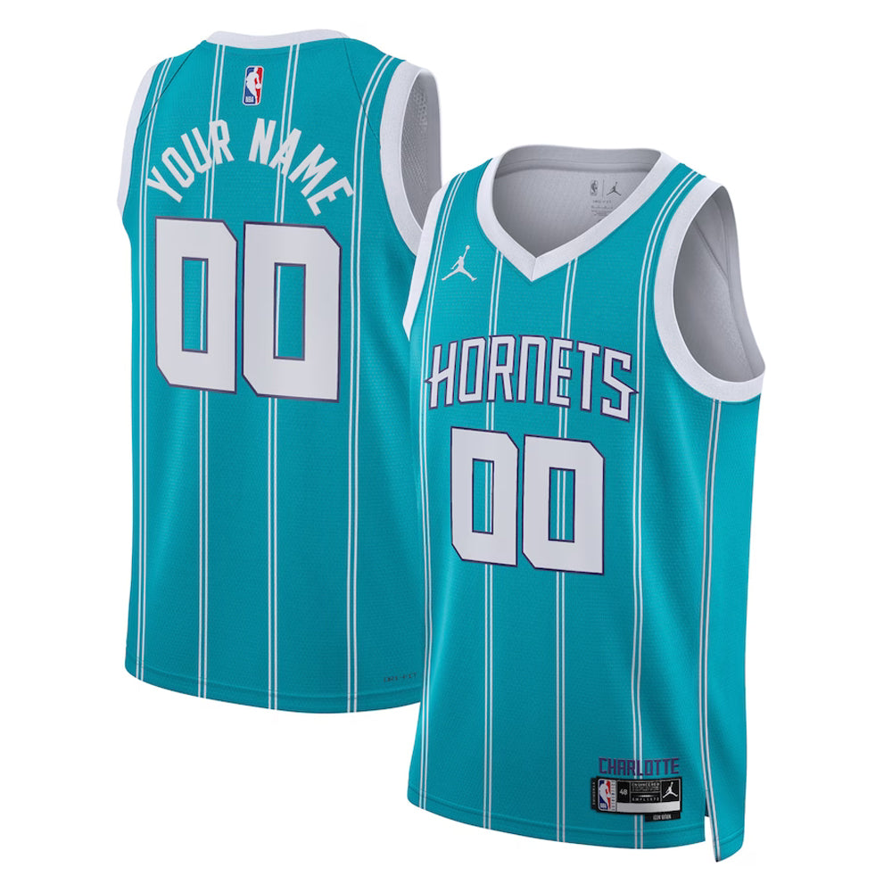 Charlotte Hornets Blank Custom Jersey