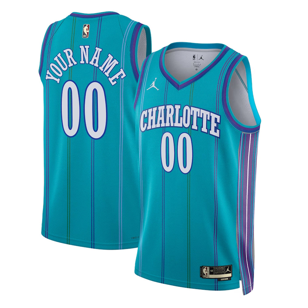 Charlotte Hornets Blank Custom Jersey