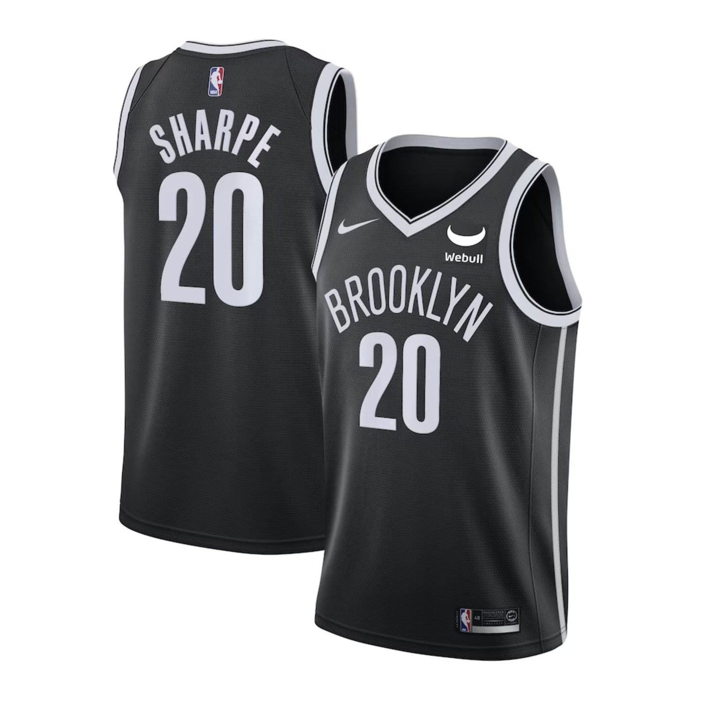 Day'Ron Sharpe Brooklyn Nets 20 Jersey