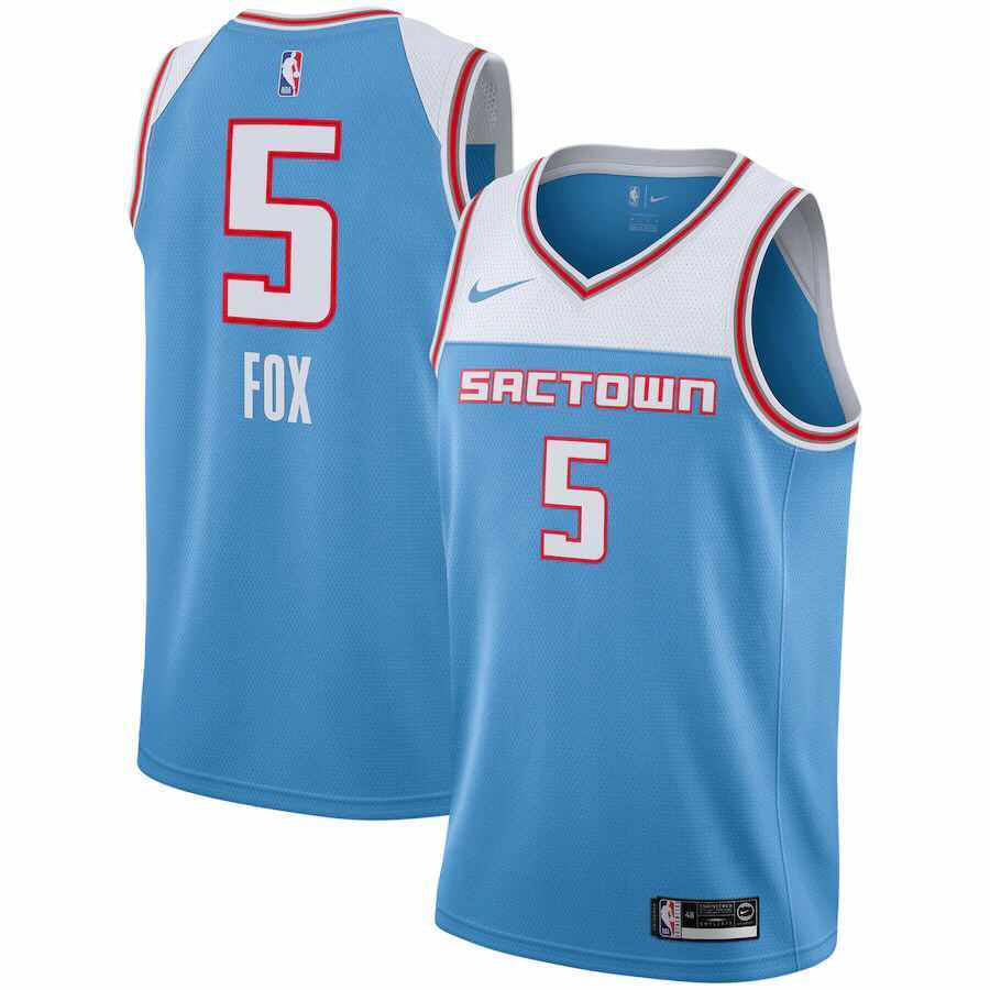 De'Aaron Fox Sacramento Kings 5 Jersey