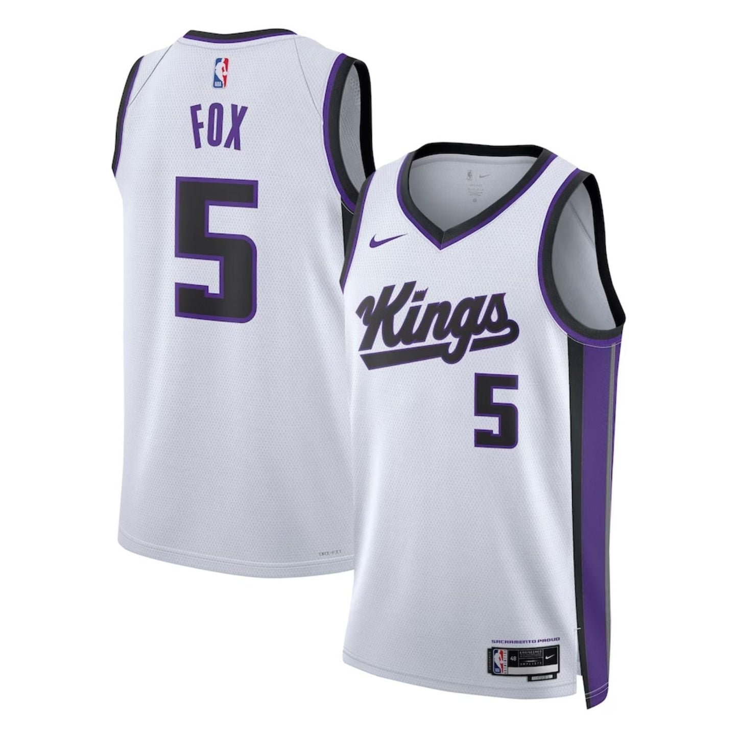 De'Aaron Fox Sacramento Kings 5 Jersey