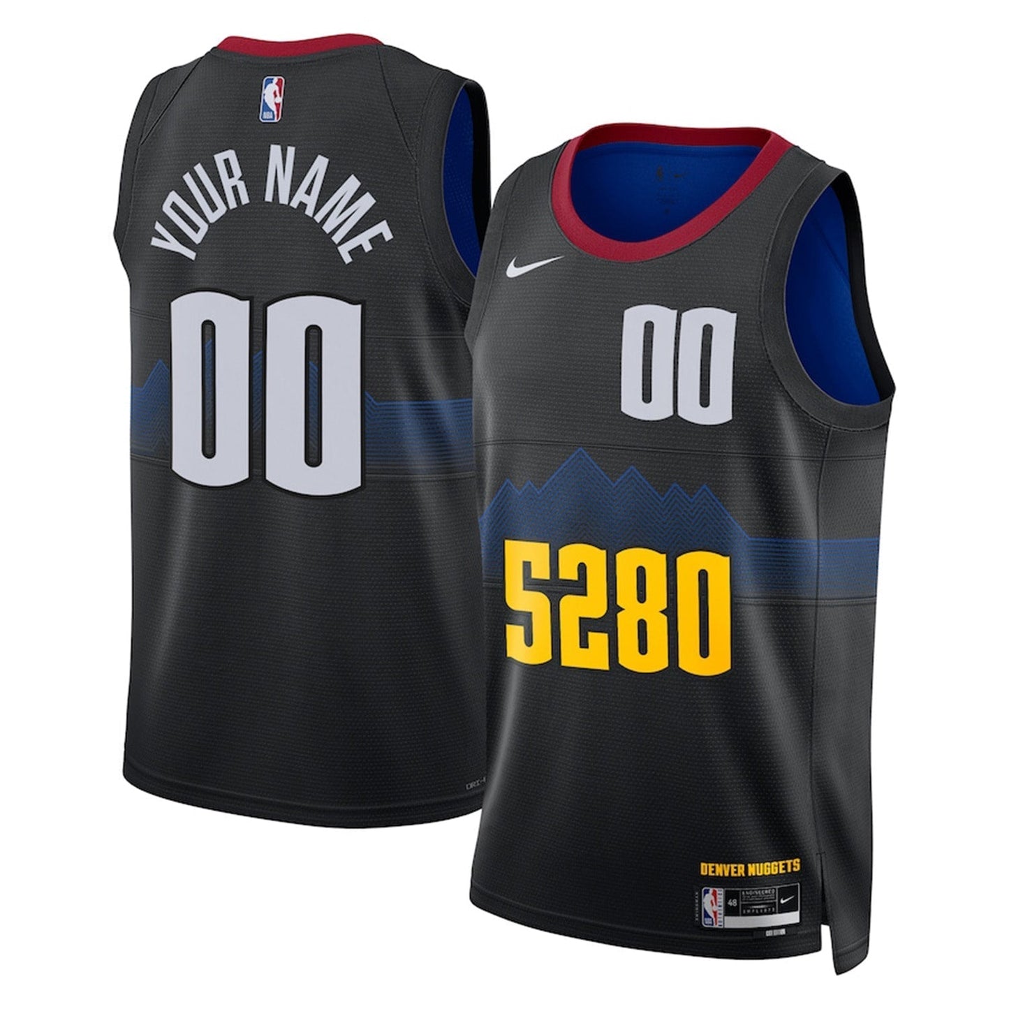 Denver Nuggets Blank Custom Jersey