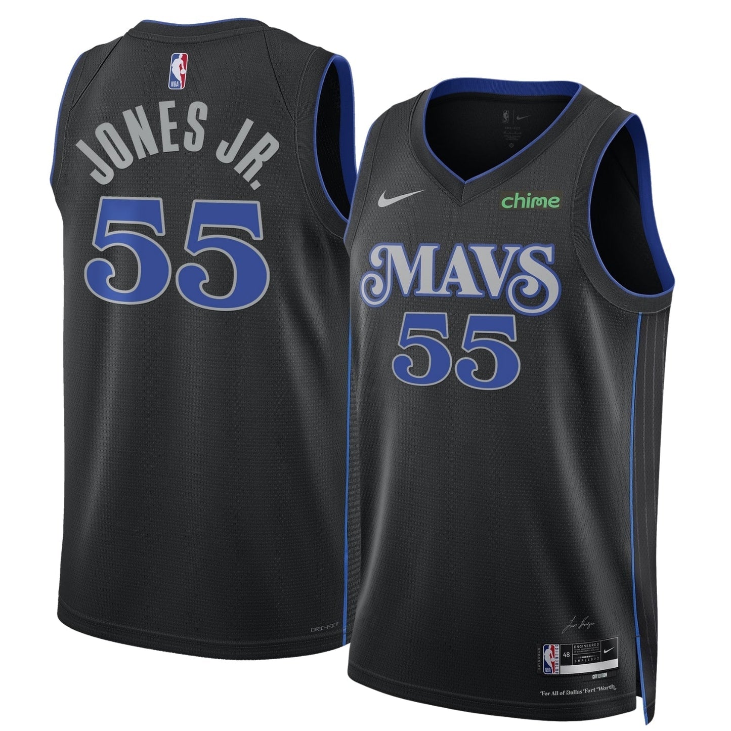Derrick Jones Jr Dallas Mavericks 55 Jersey