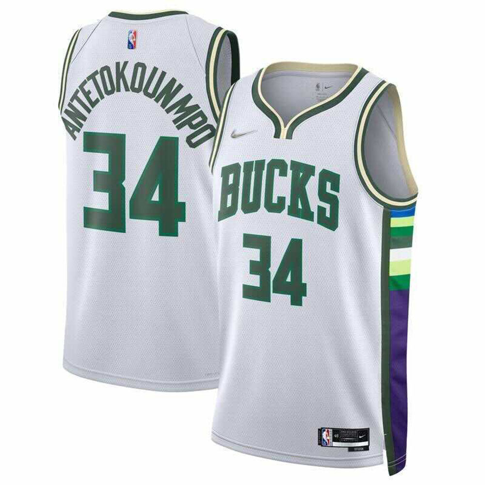 Giannis Antetokounmpo Milwaukee Bucks 34 Jersey