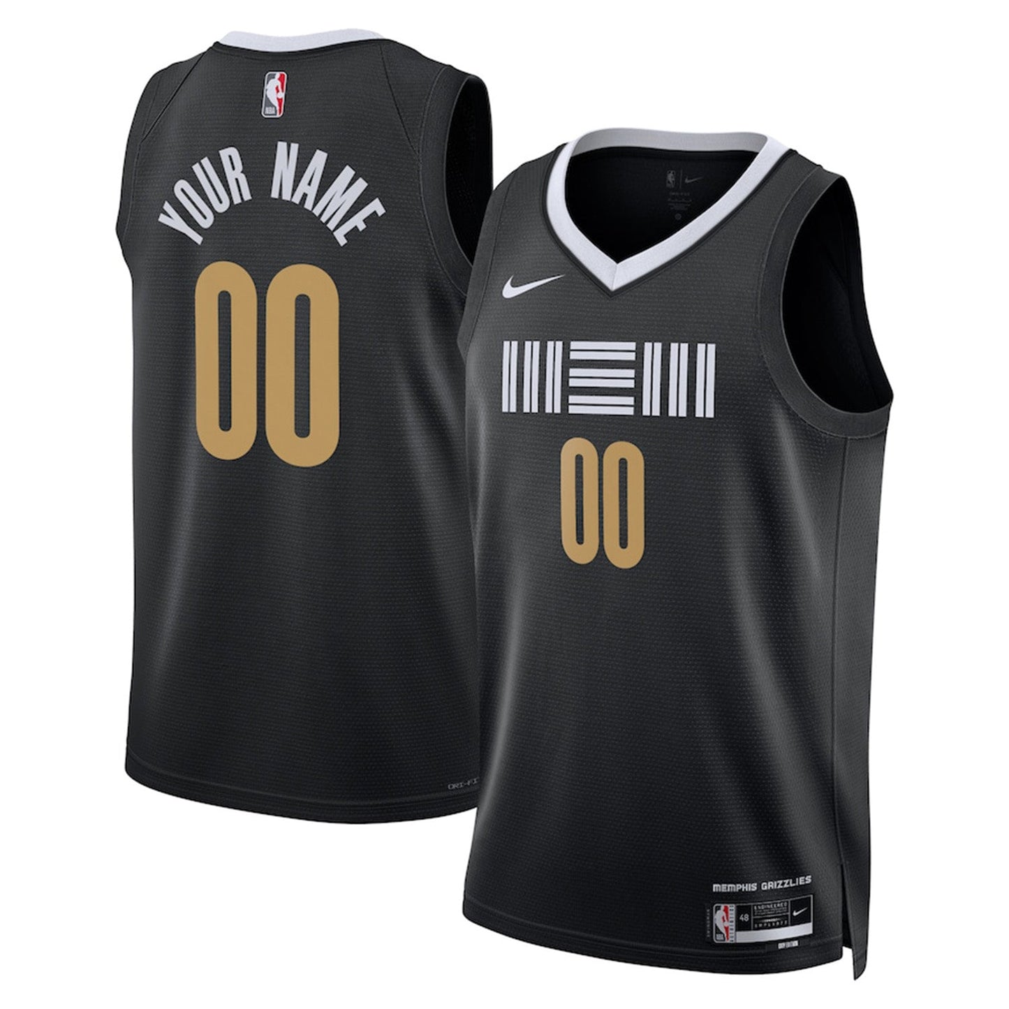 Memphis Grizzlies Blank Custom Jersey