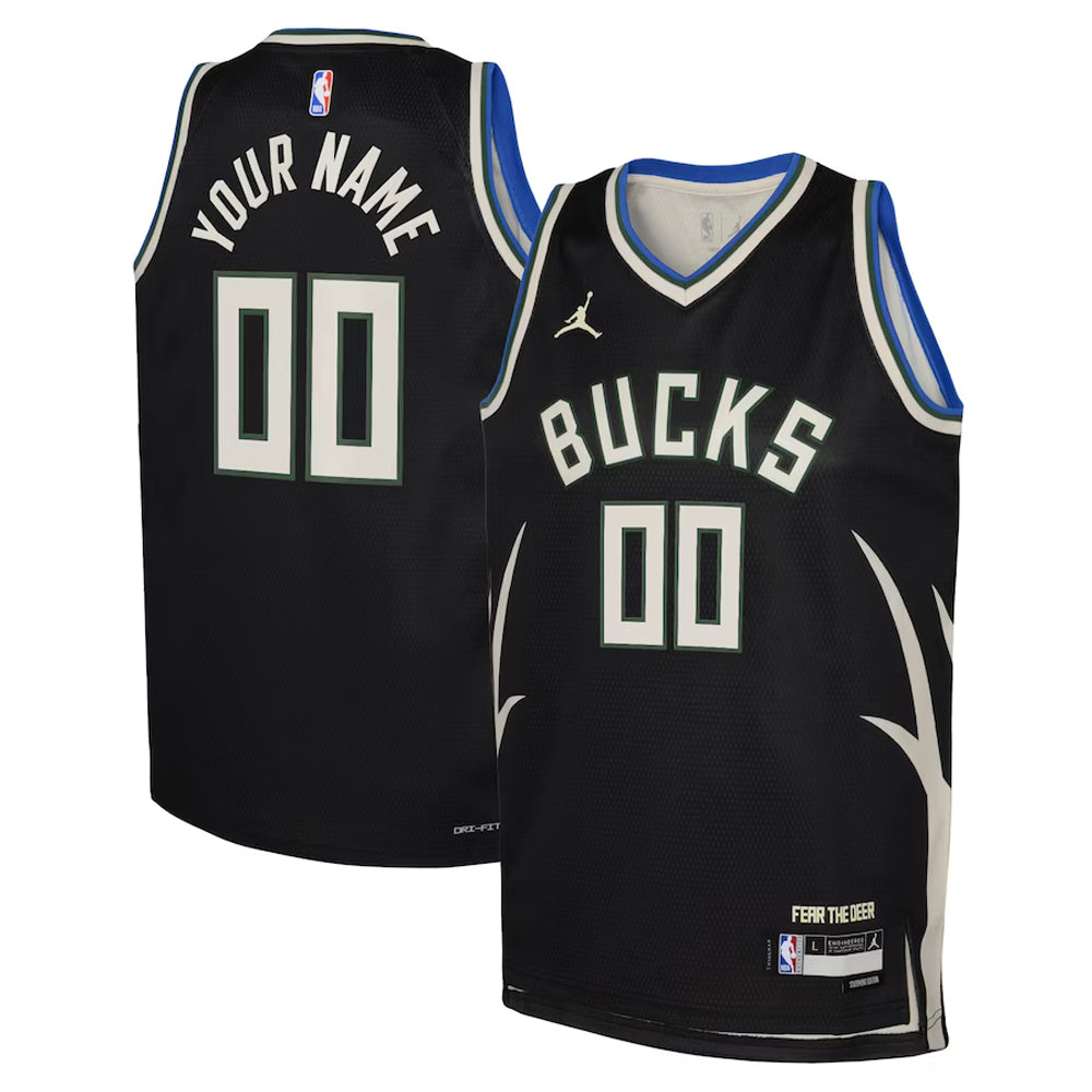 Milwaukee Bucks Blank Custom Jersey