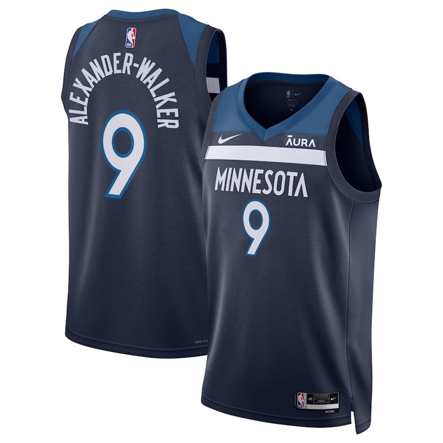 Nickeil Alexander-Walker Minnesota Timberwolves 9 Jersey