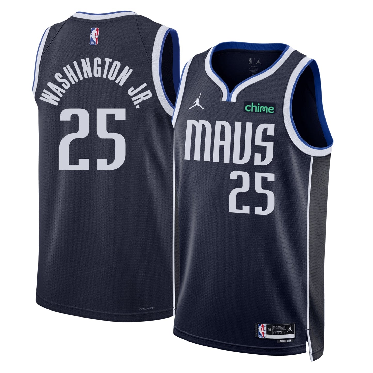 PJ Washington Jr. Dallas Mavericks 25 Jersey