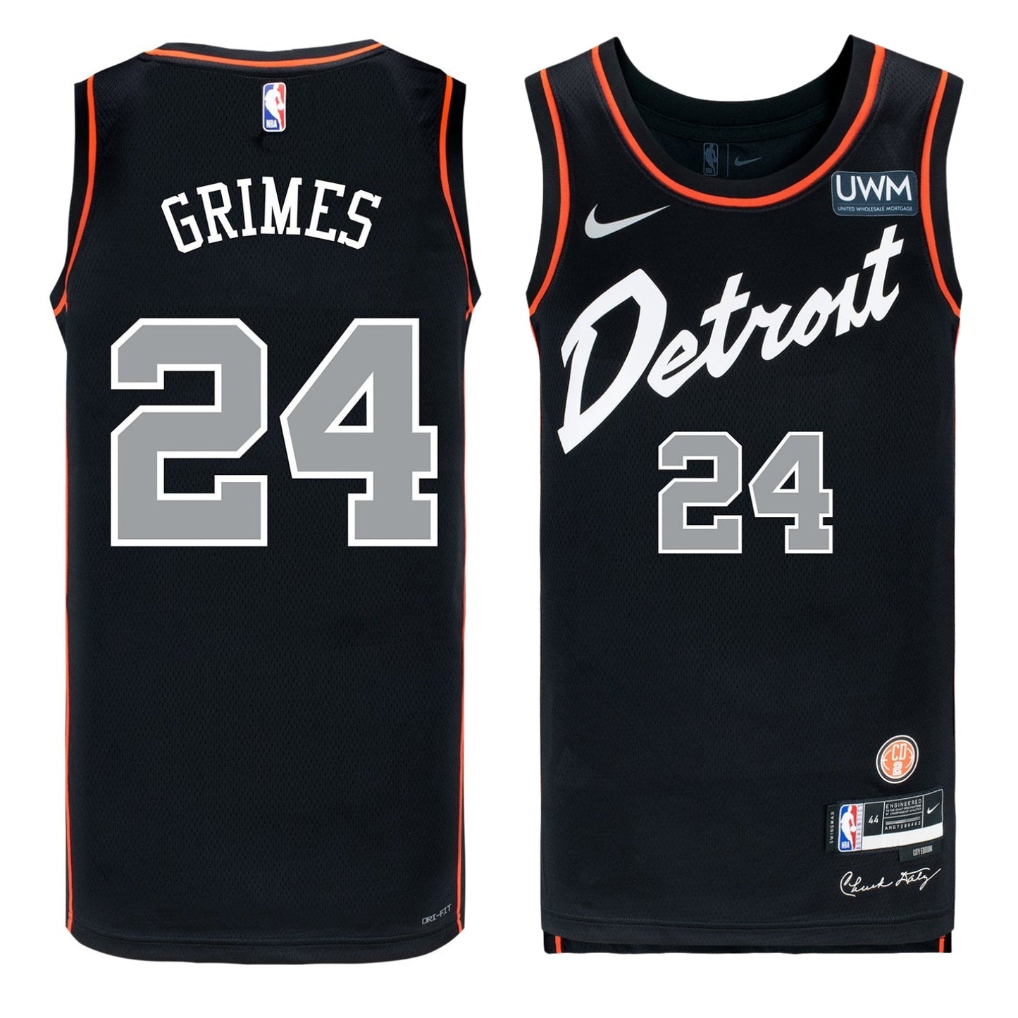 Quentin Grimes Detroit Pistons 24 Jersey