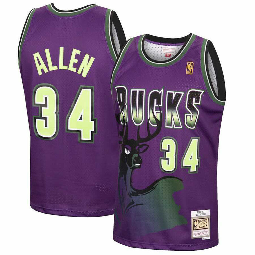Ray Allen Milwaukee Bucks 34 Jersey