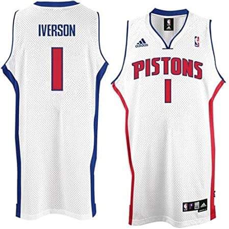 Allen Iverson Detroit Pistons 1 Jersey