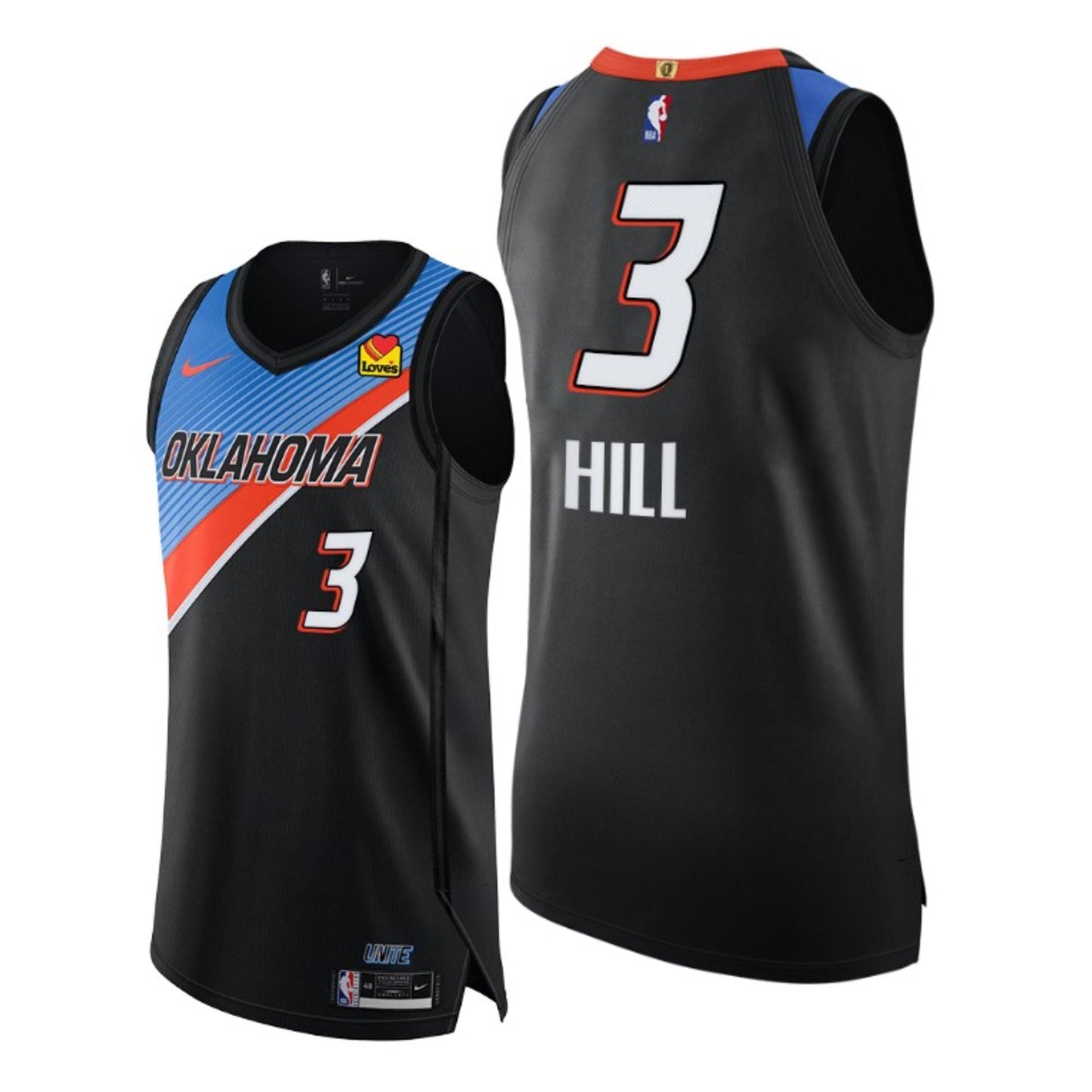 George Hill Oklahoma Thunder 3 Jersey