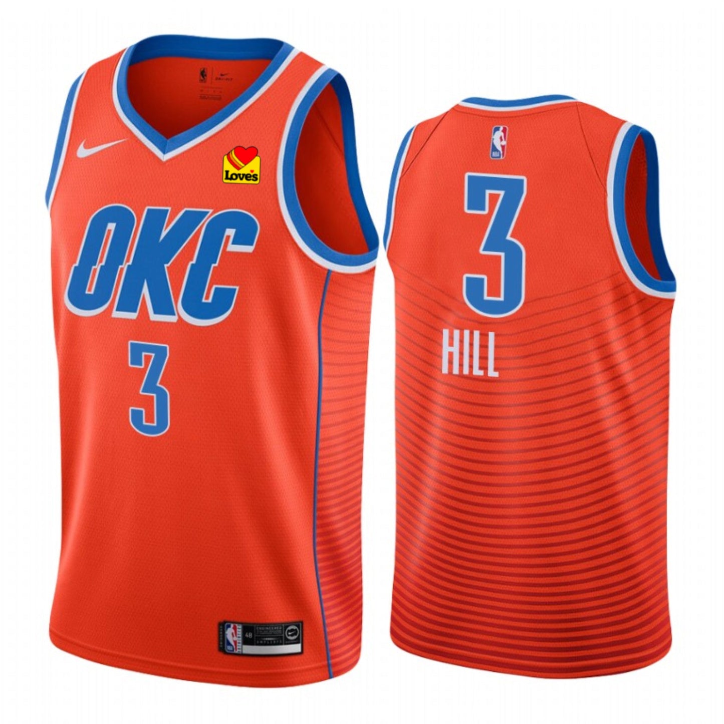 George Hill Oklahoma Thunder 3 Jersey