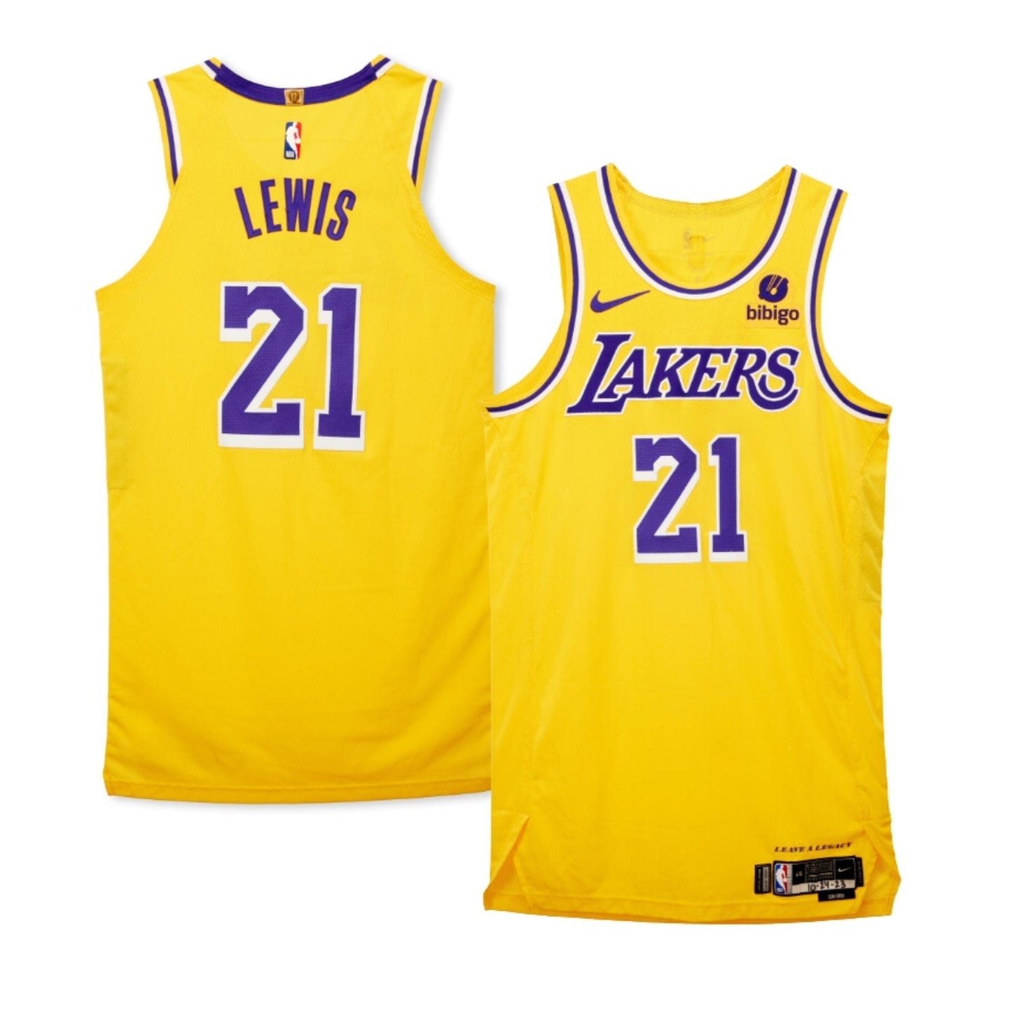 Maxwell Lewis Los Angeles Lakers 21 Jersey